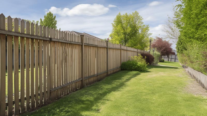 A Fence Dividing Two House Properties