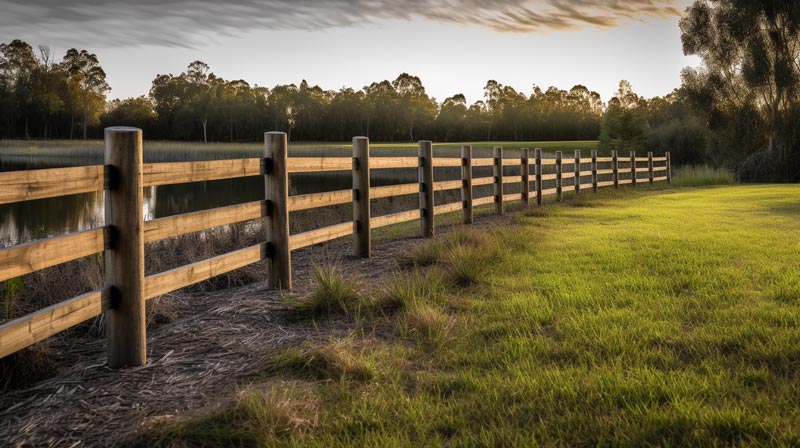 Landscape Fence in a Private Property