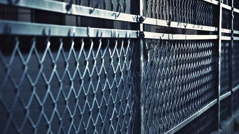 A close-up Image of a Steel Fence in Newtown, CT