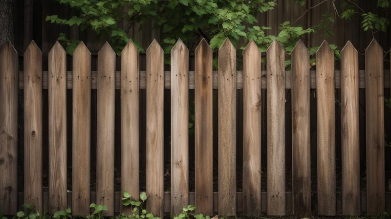 An Image of an old wooden fence